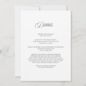 All in One Eucalyptus Greenery Wedding 招待状 (裏面)