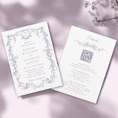 All in One French Victorian Lavender Wedding  招待状