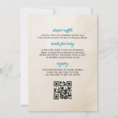 All In One Here 来 the Son男の赤ちゃん・シャワー 招待状 (裏面)