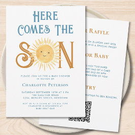 All In One Here 来 the Son男の赤ちゃん・シャワー 招待状