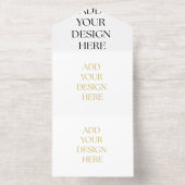 All in One Invitation オールインワン招待状 (内側)