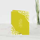 All In One Invitation Christening Flower Cross シーズンカード (裏面)