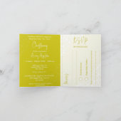 All In One Invitation Christening Flower Cross シーズンカード (内部)