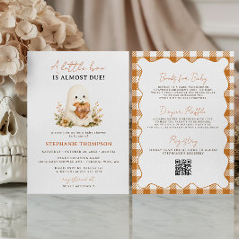 All In One Little Boo Ghost Fall Baby Shower 招待状