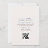 All in One Little Cowboy Twins Baby Shower 招待状 (裏面)