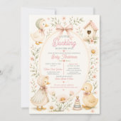 All-in-One Little Duckling Baby Shower Invitation 招待状 (正面)