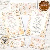 All-in-One Little Duckling Baby Shower Invitation 招待状