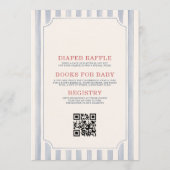 All in One Little Firecracker 4th July Baby Shower 招待状 (裏面)