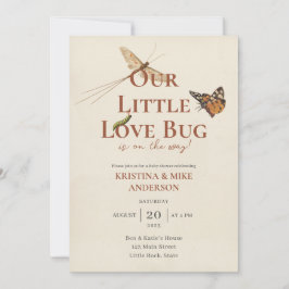 All In One Little Love Bug Baby Shower招待状 招待状