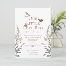 All in One Little Love Bug Baby Shower Invitation 招待状