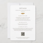 All in One Little Love Bug Baby Shower Invitation 招待状 (裏面)