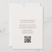 All in One Little Putter Golf Baby Shower 招待状 (裏面)