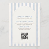 All in One Little Slugger Clothesline Baby Shower 招待状 (裏面)