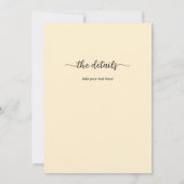 All in One Love is in the Air Beach and Palm Trees 招待状 (裏面)