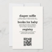 All In One Mommy to Bee Wilflower Baby Shower 招待状 (裏面)