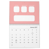 All-in-One Monthly Planner Calendar  カレンダー (1月 2027)