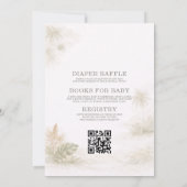 All in One Oh Boy Jungle Couples Baby Shower 招待状 (裏面)