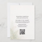 All in One Oh Boy Safari Animal Baby Shower 招待状 (裏面)