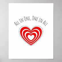 「All in One, One in All」ポスター