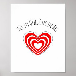 「All in One, One in All」ポスター ポスター