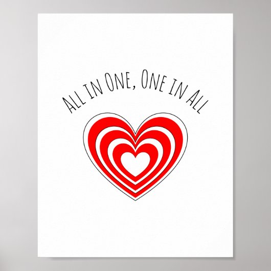 「All in One, One in All」ポスター ポスター (正面)