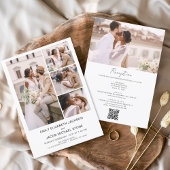 All In One QR Code Minimalist Photo 結婚 White