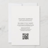 All in One Race Car Couples Baby Shower 招待状 (裏面)