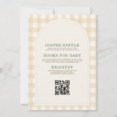 All in One Safari Wild One Baby Shower 招待状 (裏面)