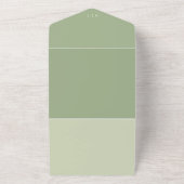 All in One Sageの写真結婚招待状QRコード オールインワン招待状 (外側)