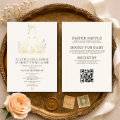 All in One Silly Goose Baby Shower Invitation 招待状