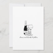 All-In-One Simple Classic White Wedding  招待状 (裏面)