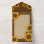 All-In-One Sunflower Invitation オールインワン招待状 (内側)