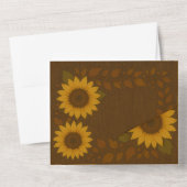 All-In-One Sunflower Invitation オールインワン招待状 (裏面)