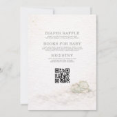 All in One Sweet Little Dragon Baby Shower 招待状 (裏面)