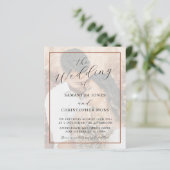 All-in-One Terracotta Photo Wedding Invitation (スタンド正面)