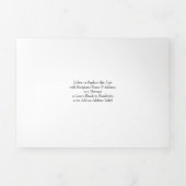 All In One Thank Youと誕生5ベビー写真 三つ折り案内状 (カバー)