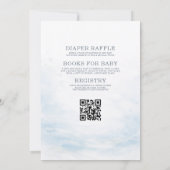 All in One Under the Sea Ocean Couples Baby Shower 招待状 (裏面)