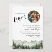 All in One We decided on Forever Photo Wedding 招待状 (正面)