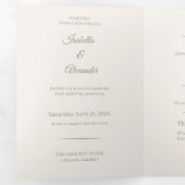 All-in-One Wedding Invitation Suite 三つ折り招待状 (内部最初)