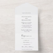 All in one Wedding Invitation Template オールインワン招待状 (内側)