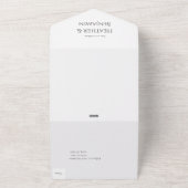 All in one Wedding Invitation Template オールインワン招待状 (外側)