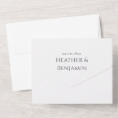 All in one Wedding Invitation Template オールインワン招待状 (裏面)