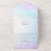 All in One Wedding Inviteテーマ航海のの誕生日 オールインワン招待状 (外側)