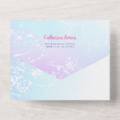 All in One Wedding Inviteテーマ航海のの誕生日 オールインワン招待状 (裏面)