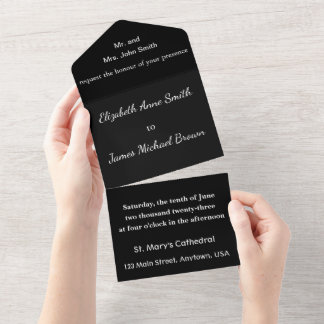 All-In-One Wedding Invite | Smith Bachelorette オールインワン招待状