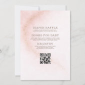 All in One We're Over The Moon Baby Shower 招待状 (裏面)