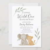 All in One Wild One Baby Shower 招待状 (正面)