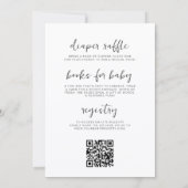 All in One Wild One Baby Shower 招待状 (裏面)