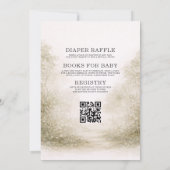 All in One Woodland Forest Animals Baby Shower 招待状 (裏面)