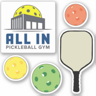 All In Pickleball Gym Stickers シール
